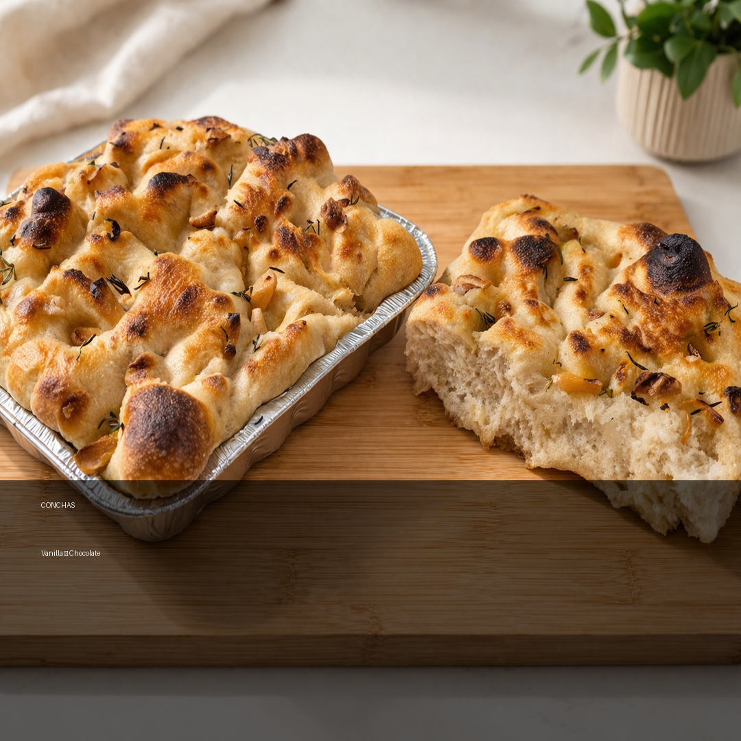 Roasted Garlic Rosemary Focaccia