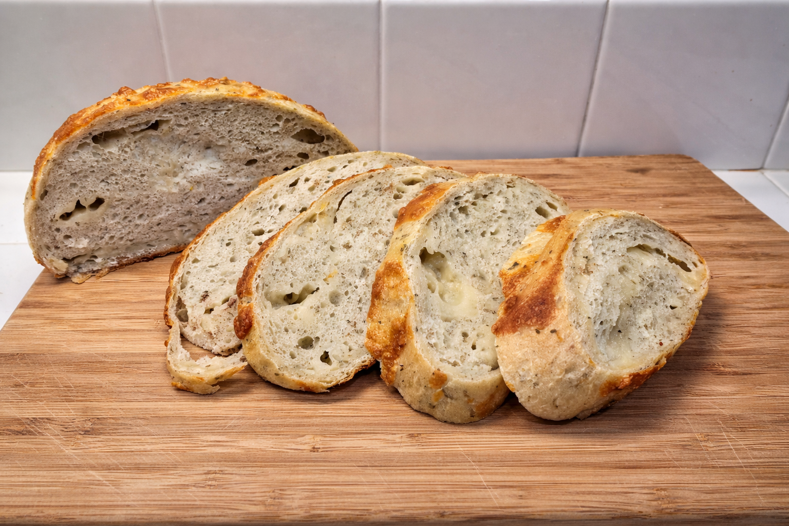 Pesto Mozzarella Sourdough