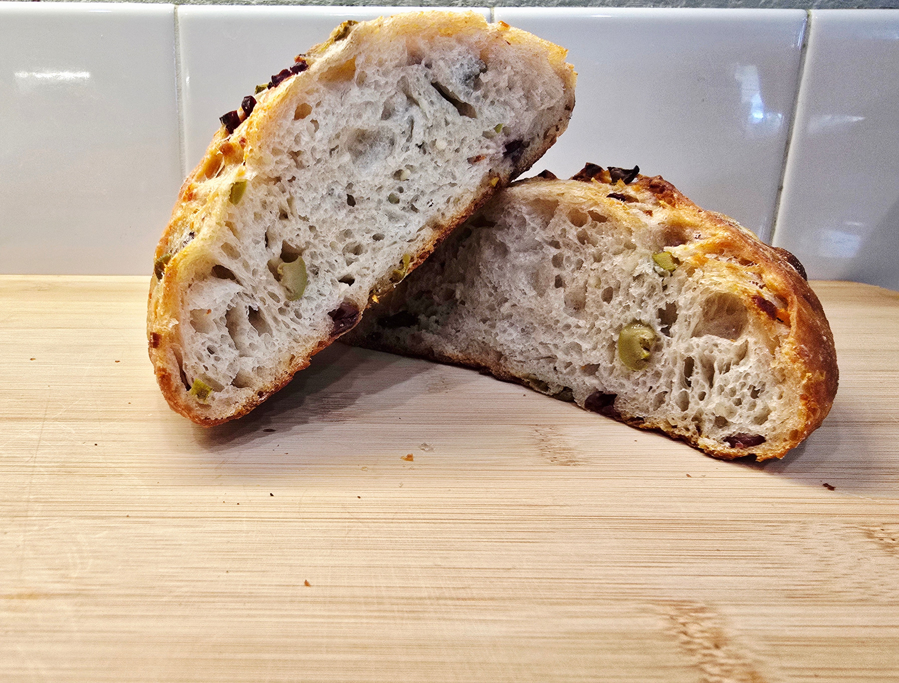 Olive Parmesan Sourdough