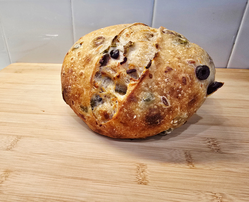 Olive Parmesan Sourdough